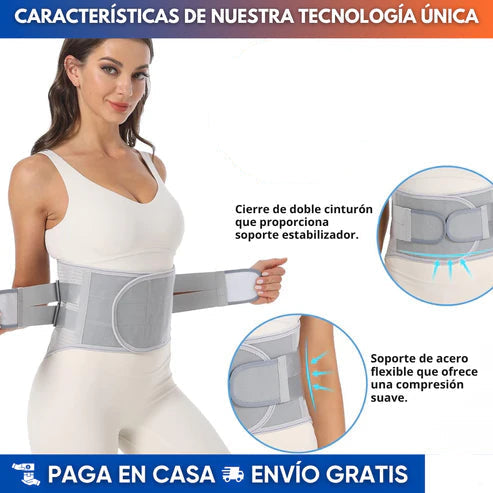 Faja Lumbar MaxSoporte – Alivio constante para tu espalda baja | Sujeción sólida sin sacrificar comodidad
