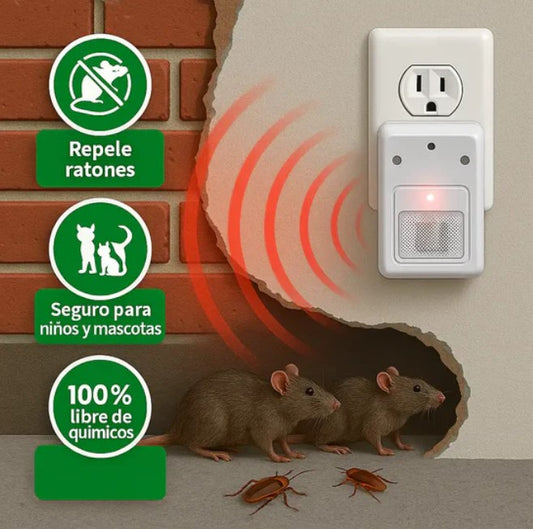 Riddex® Plus – Repelente Eléctrico Antiplagas Elimina plagas sin veneno ni químicos en tu hogar.