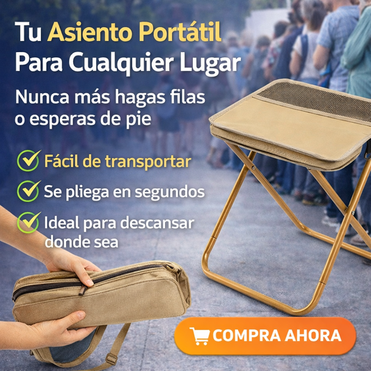 silla plegable / Tu Asiento Portátil Para Cualquier Lugar