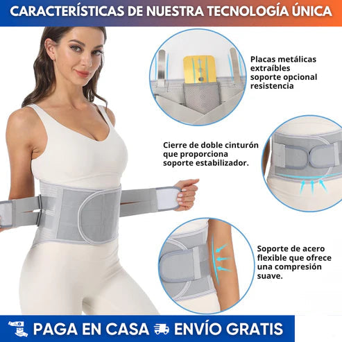 Faja Lumbar MaxSoporte – Alivio constante para tu espalda baja | Sujeción sólida sin sacrificar comodidad