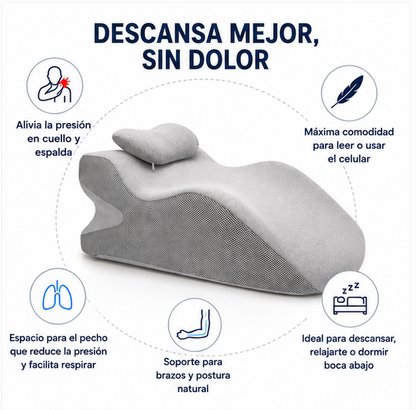 💛 Descansa Sin Dolor y Encuentra la Posición Perfecta | Almohada Ergonómica Multifuncional