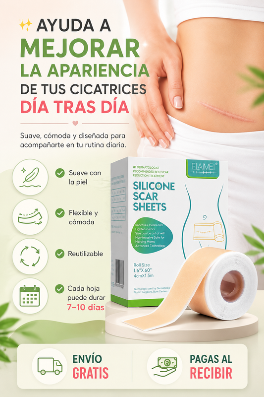 Ayuda a Mejorar la Apariencia de tus Cicatrices Día Tras Día / Cinta Para Cicatrices