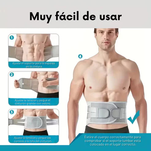 Faja Lumbar MaxSoporte – Alivio constante para tu espalda baja | Sujeción sólida sin sacrificar comodidad