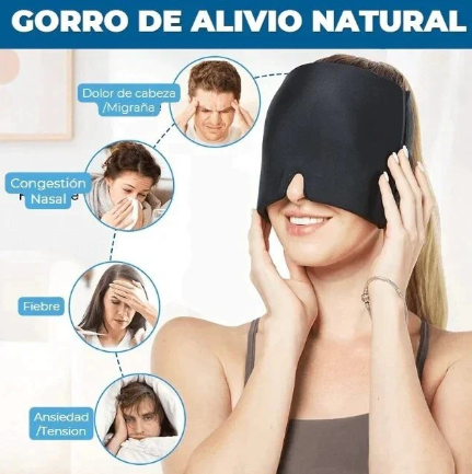 Gorro de Gel para Migraña compresión 360°