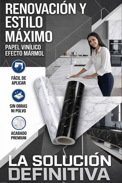 PAPEL ADHESIVO MARMOLISADO ¡Renovación y Estilo en minutos!