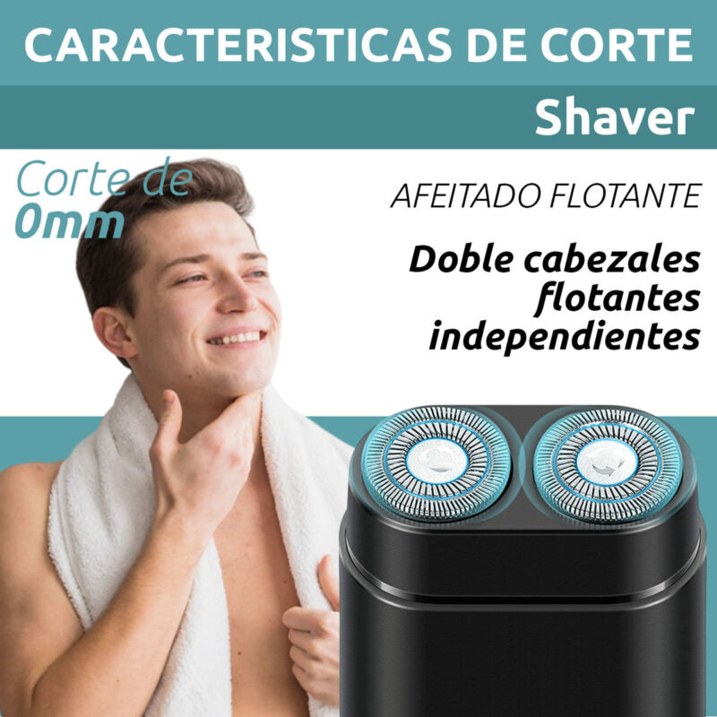 Mini Afeitadora Eléctrica para Hombres 🎁 ¡Tu afeitado perfecto!