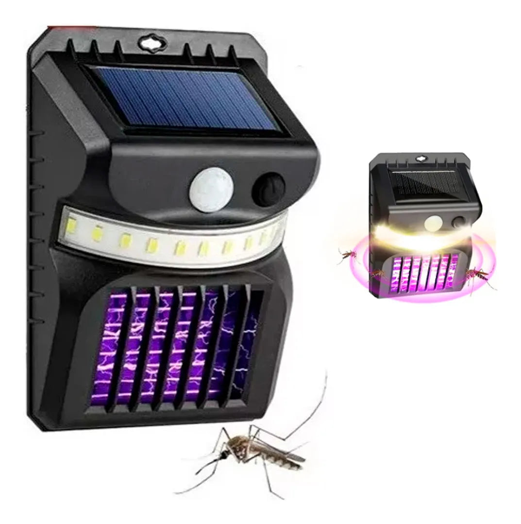 Lámpara Solar LED Mata Mosquitos UV para Exteriores