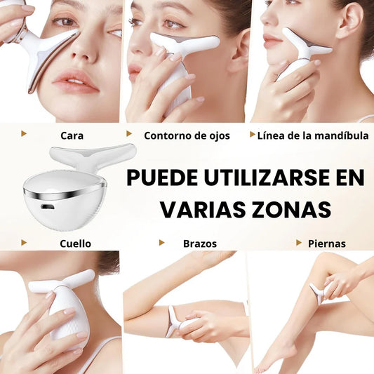 Masajeador Lifting Facial y de Cuello 3 en 1: ¡Dile Adiós a la Papada y Reafirma tu Contorno Facial!