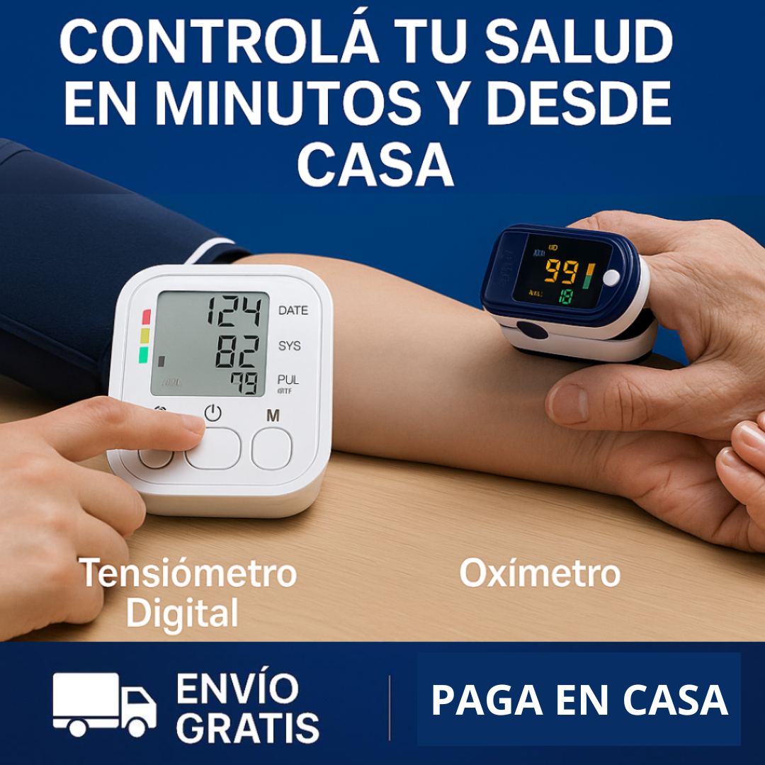 Oxímetro + Tensiómetro En Español