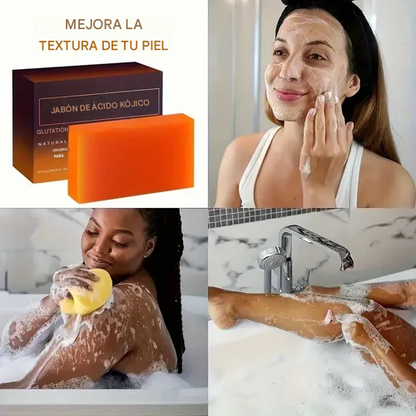 Tu piel merece verse más uniforme, luminosa y saludable / Jabón Antimanchas con Ácido Kójico