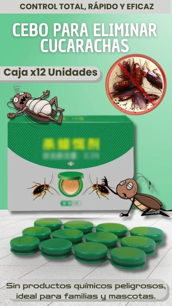 Cebo eficaz para matar cucarachas x 12