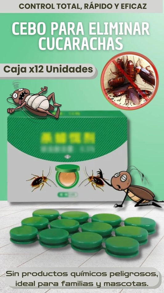Cebo eficaz para matar cucarachas x 12